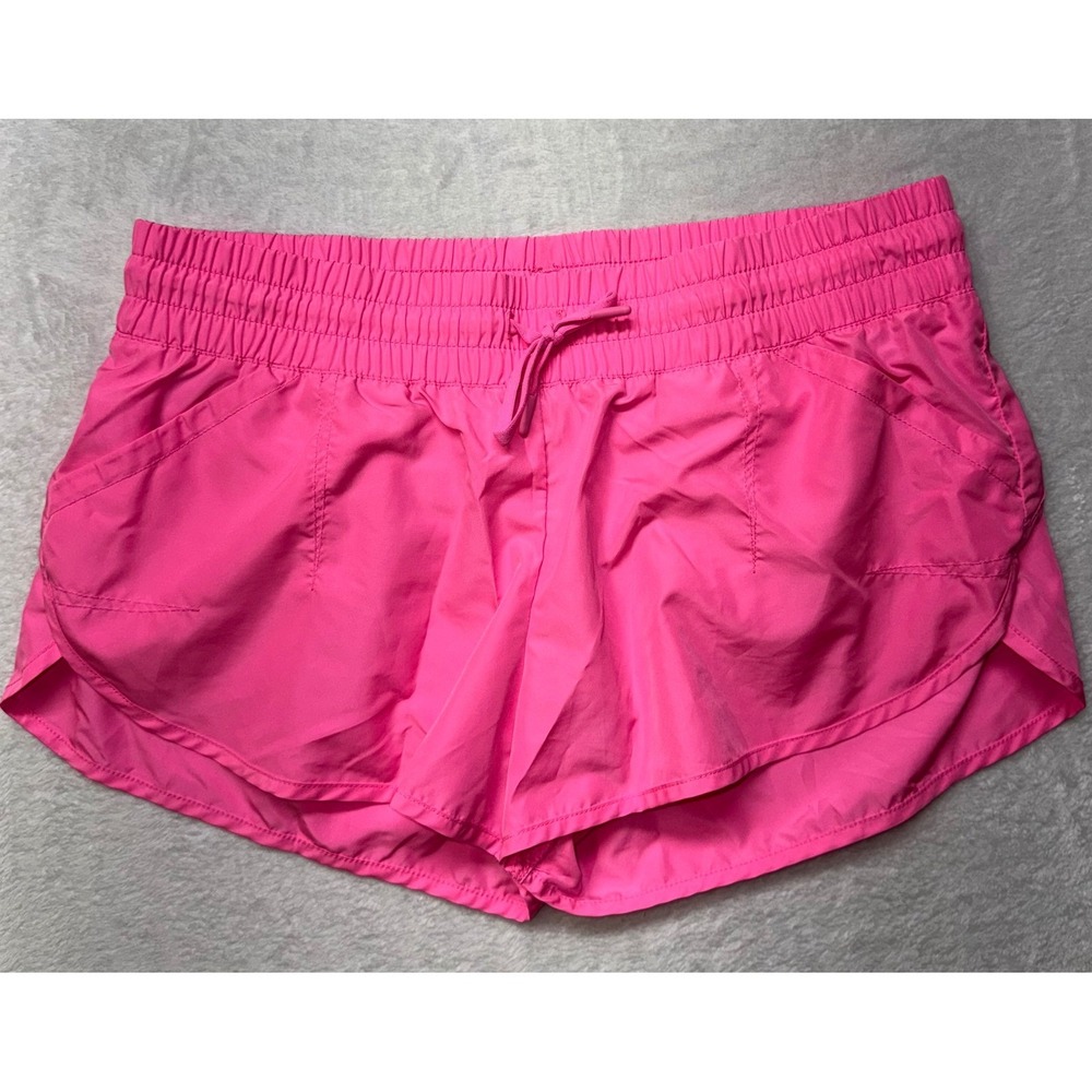 Lorna Jane Hot Pink Athletic Running Shorts Womens Elastic Waist Pockets Small